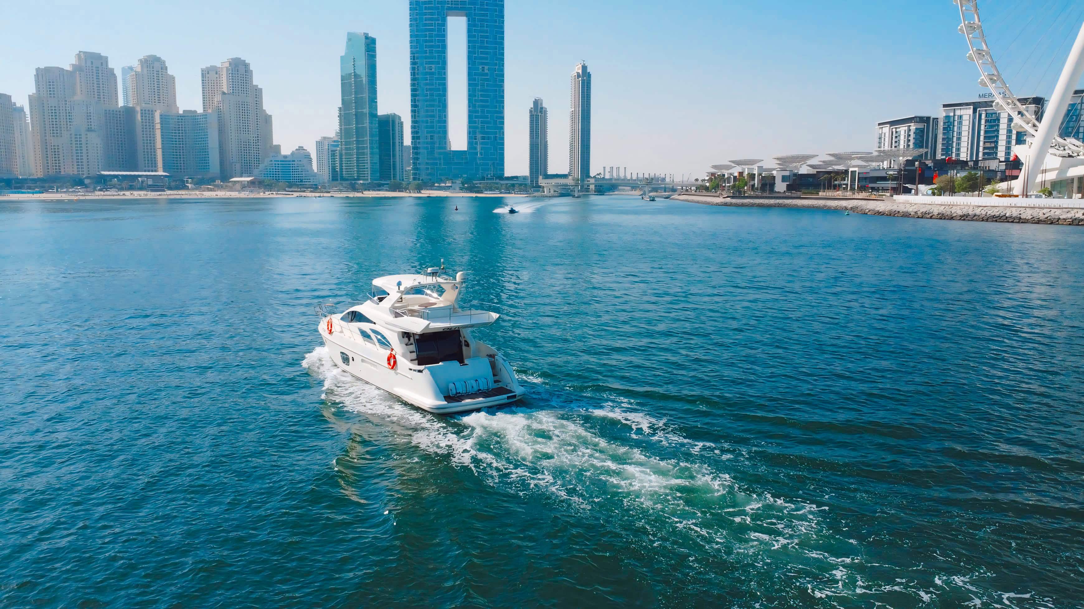 Luxury 55ft Yacht Rental Dubai Marina