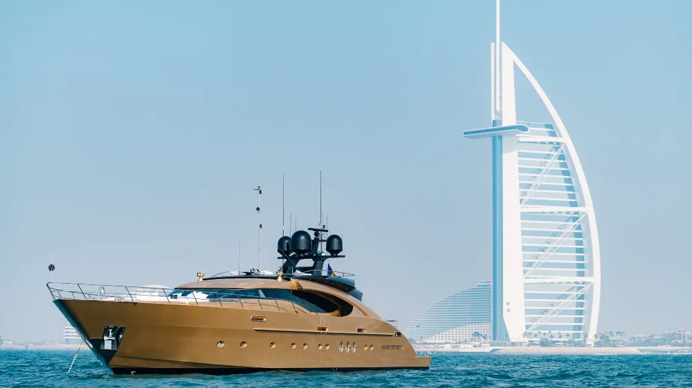 Luxury 136ft Yacht Rental Dubai Marina