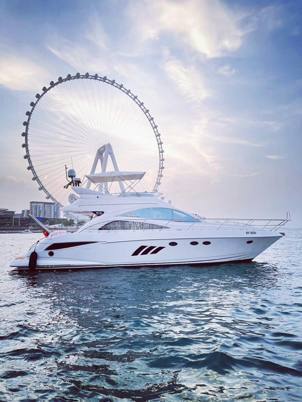 Luxury 55ft Yacht Rental Dubai Marina