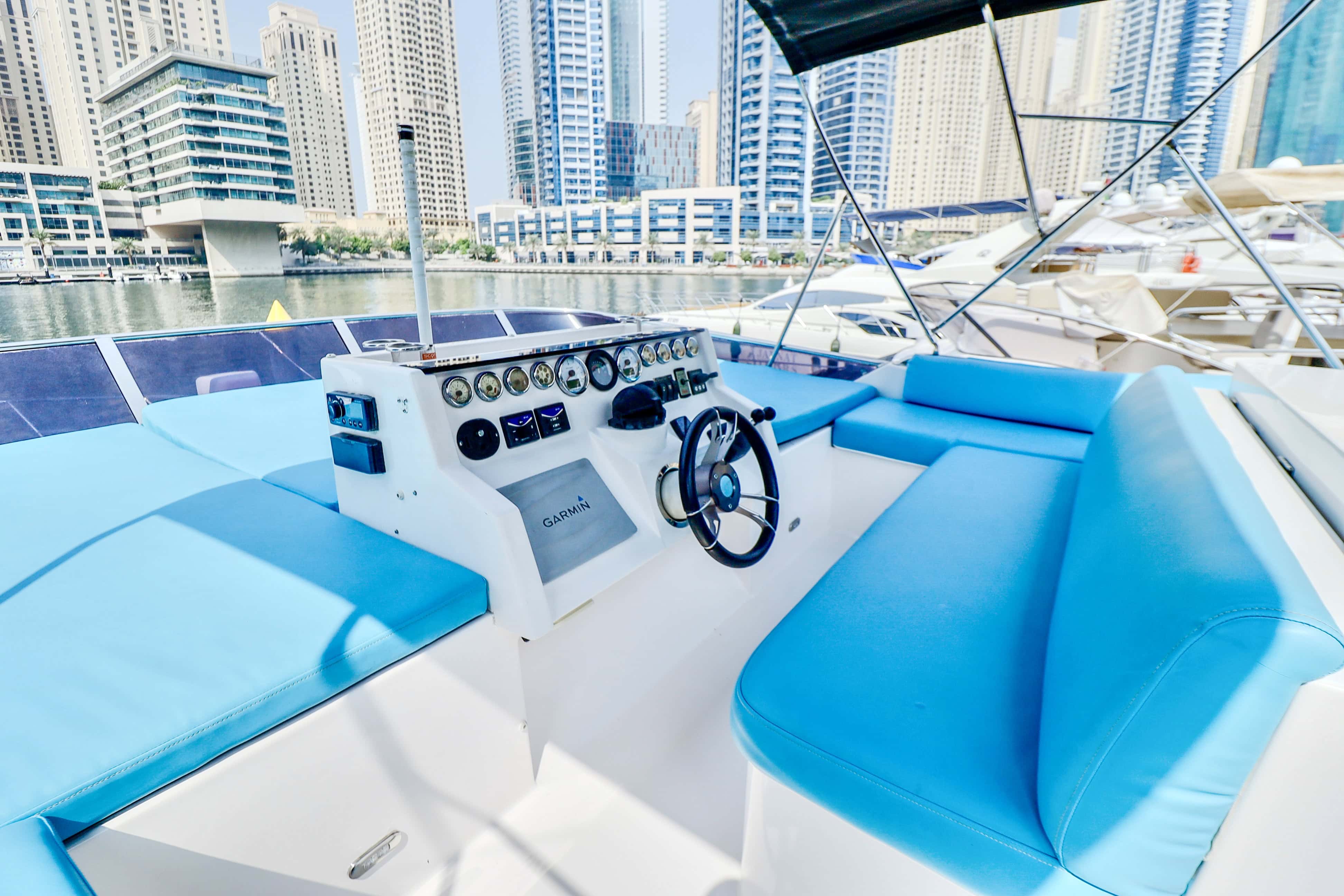 Luxury 48ft Yacht Rental Dubai Marina