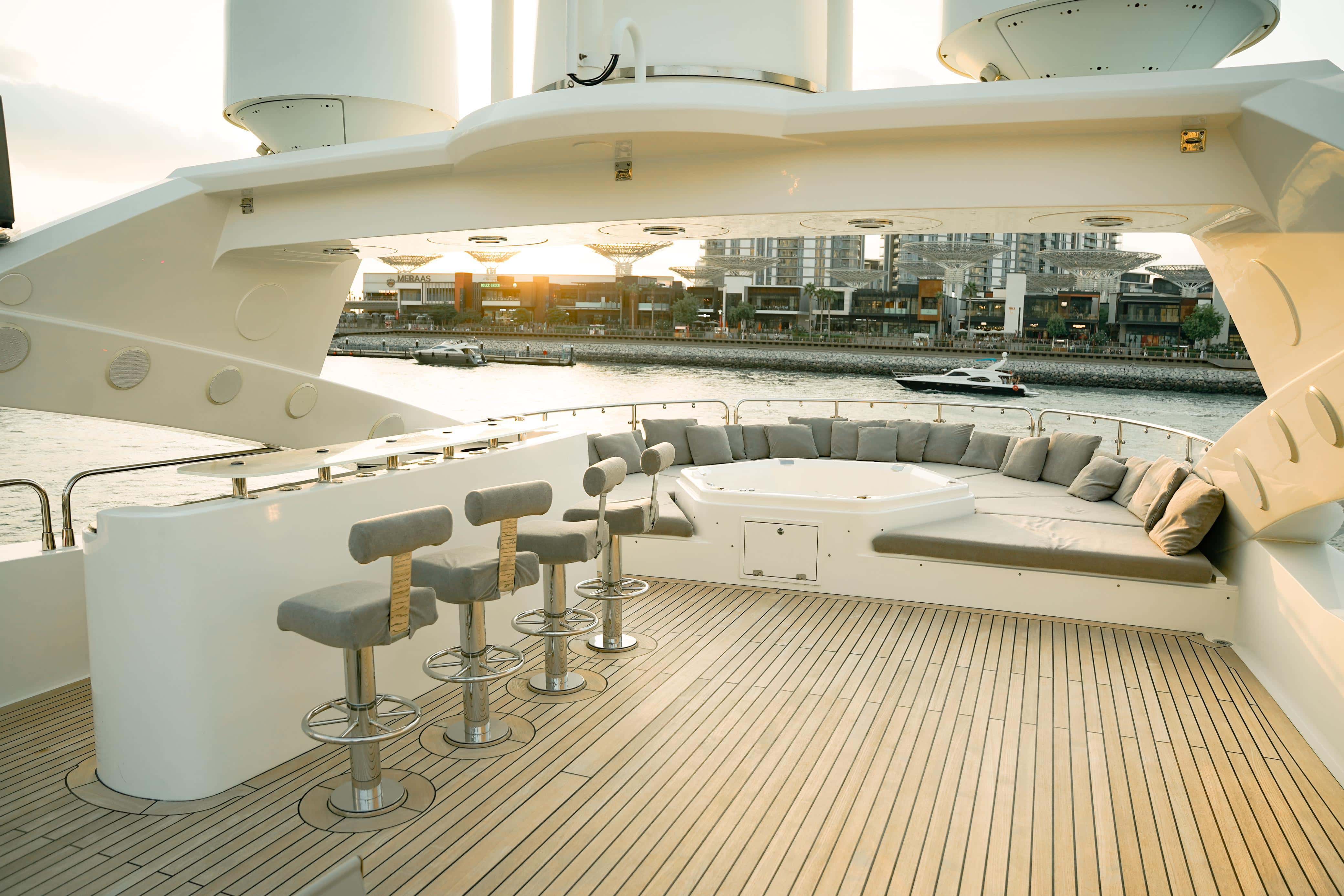 Luxury 141ft Yacht Rental Dubai Marina