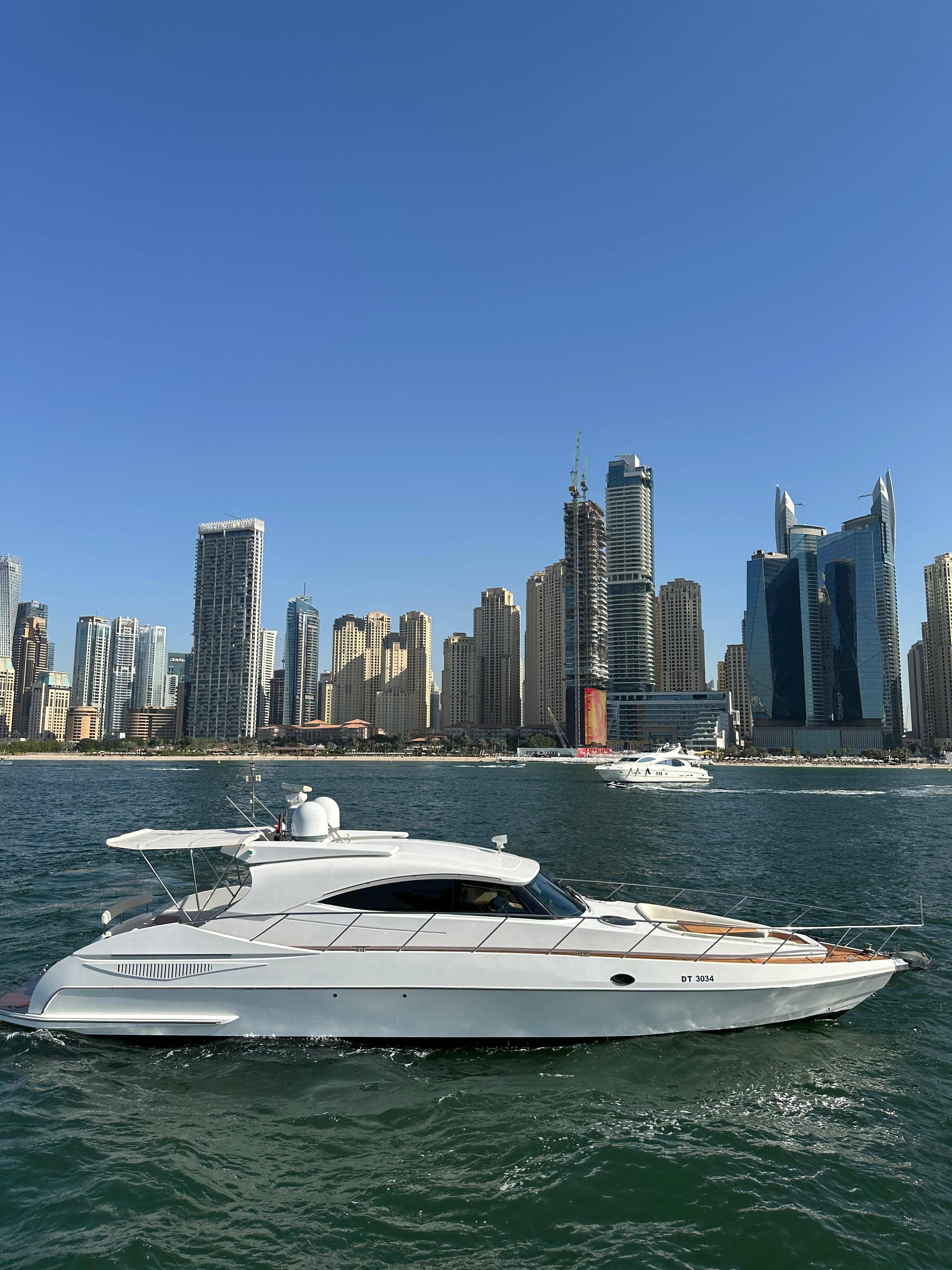 Luxury 54ft Yacht Rental Dubai Marina