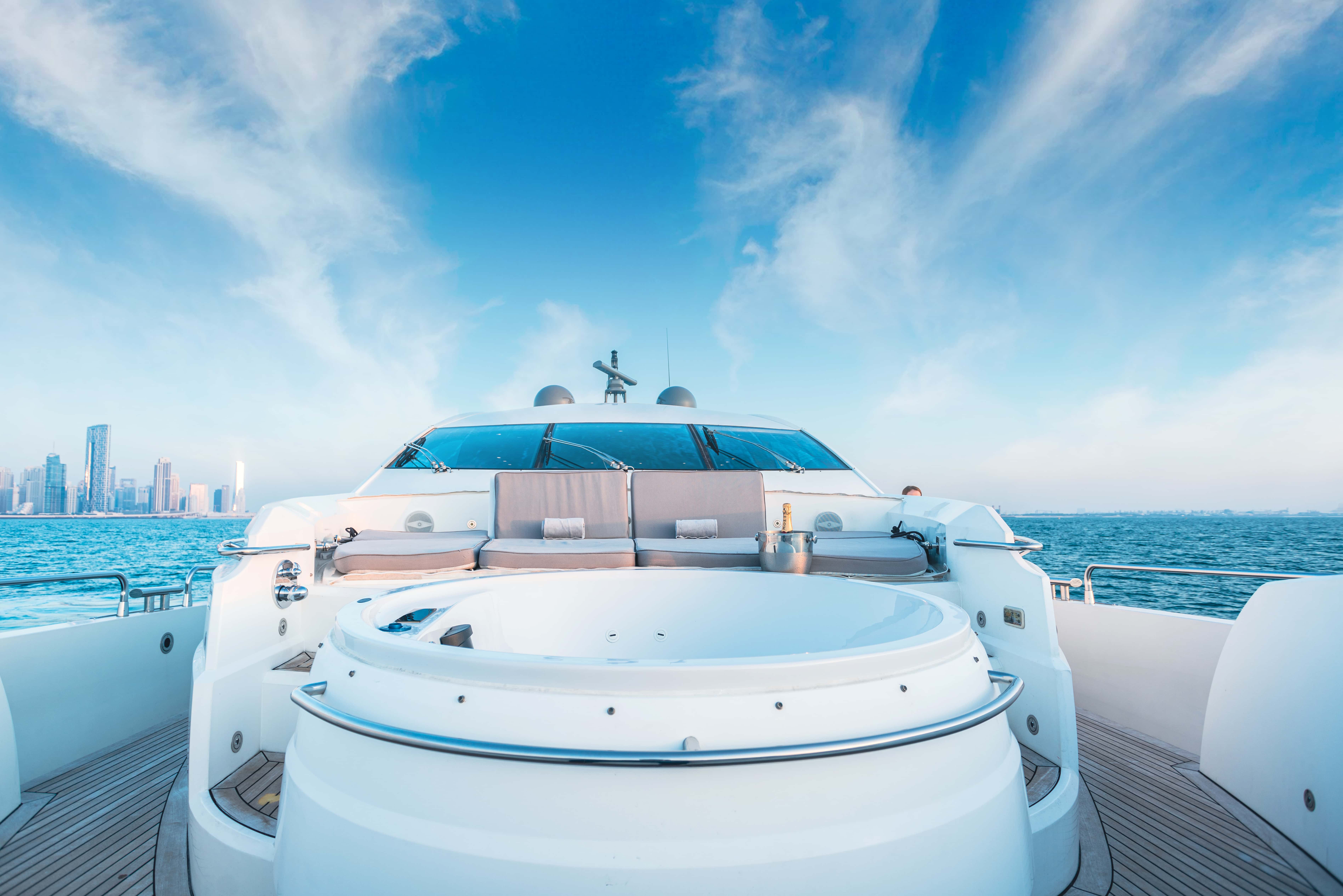 Luxury 108ft Yacht Rental Dubai Marina