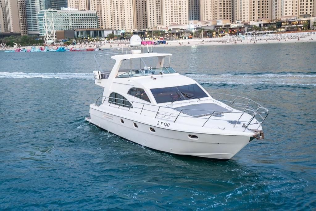 Luxury 58ft Yacht Rental Dubai Marina