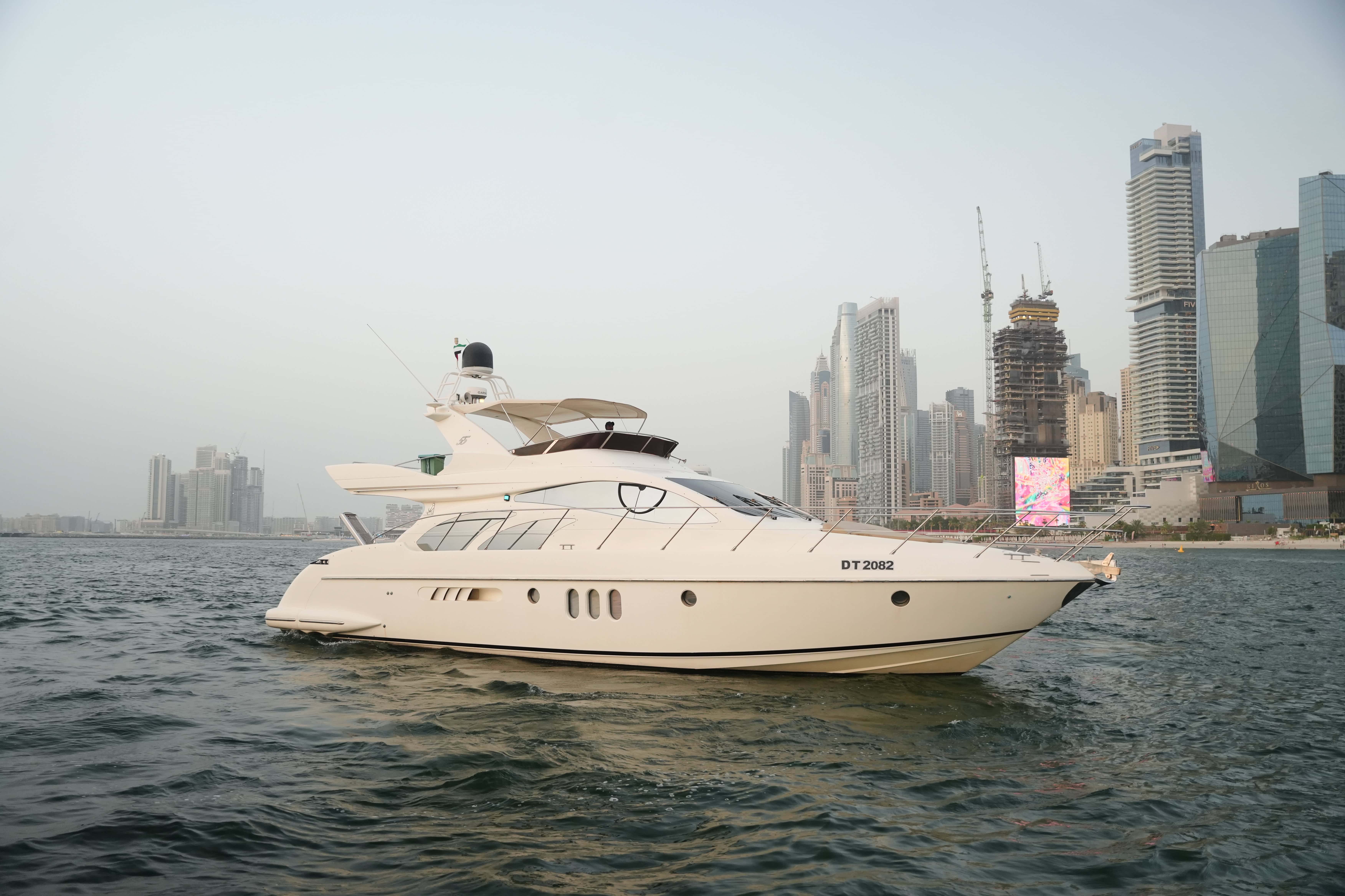 Luxury 55ft Yacht Rental Dubai Marina