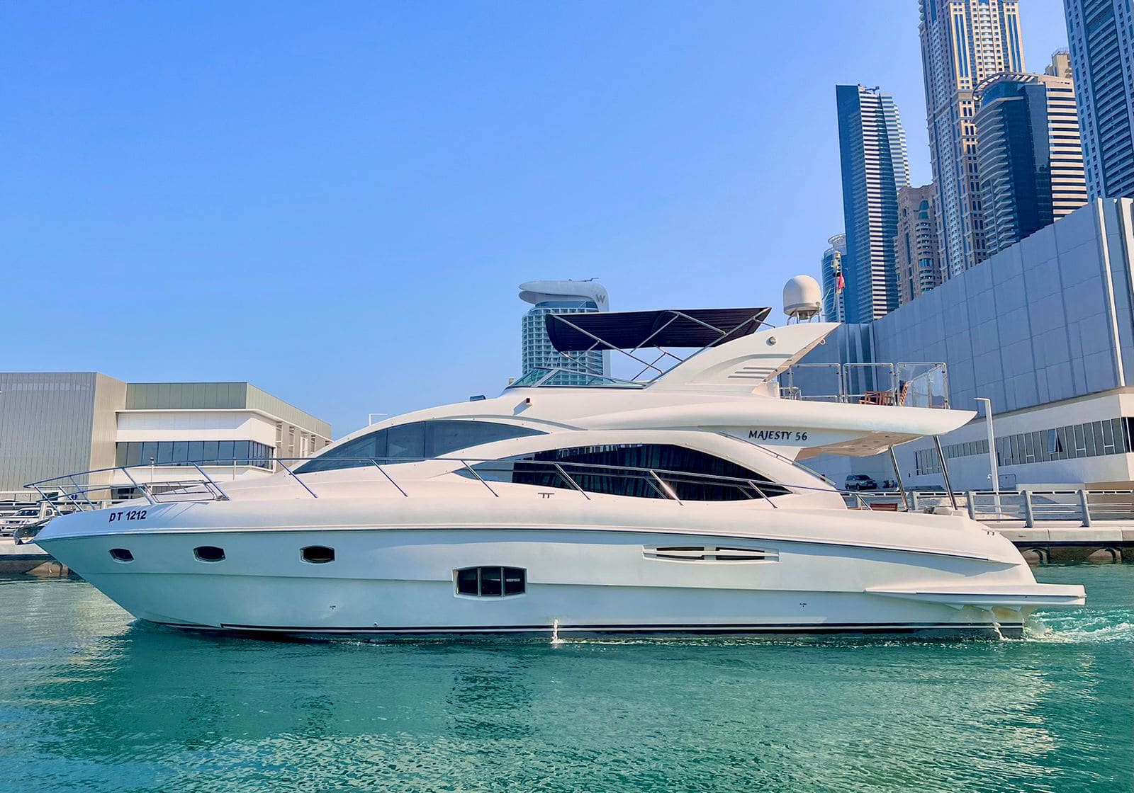 Luxury 56ft Yacht Rental Dubai Marina