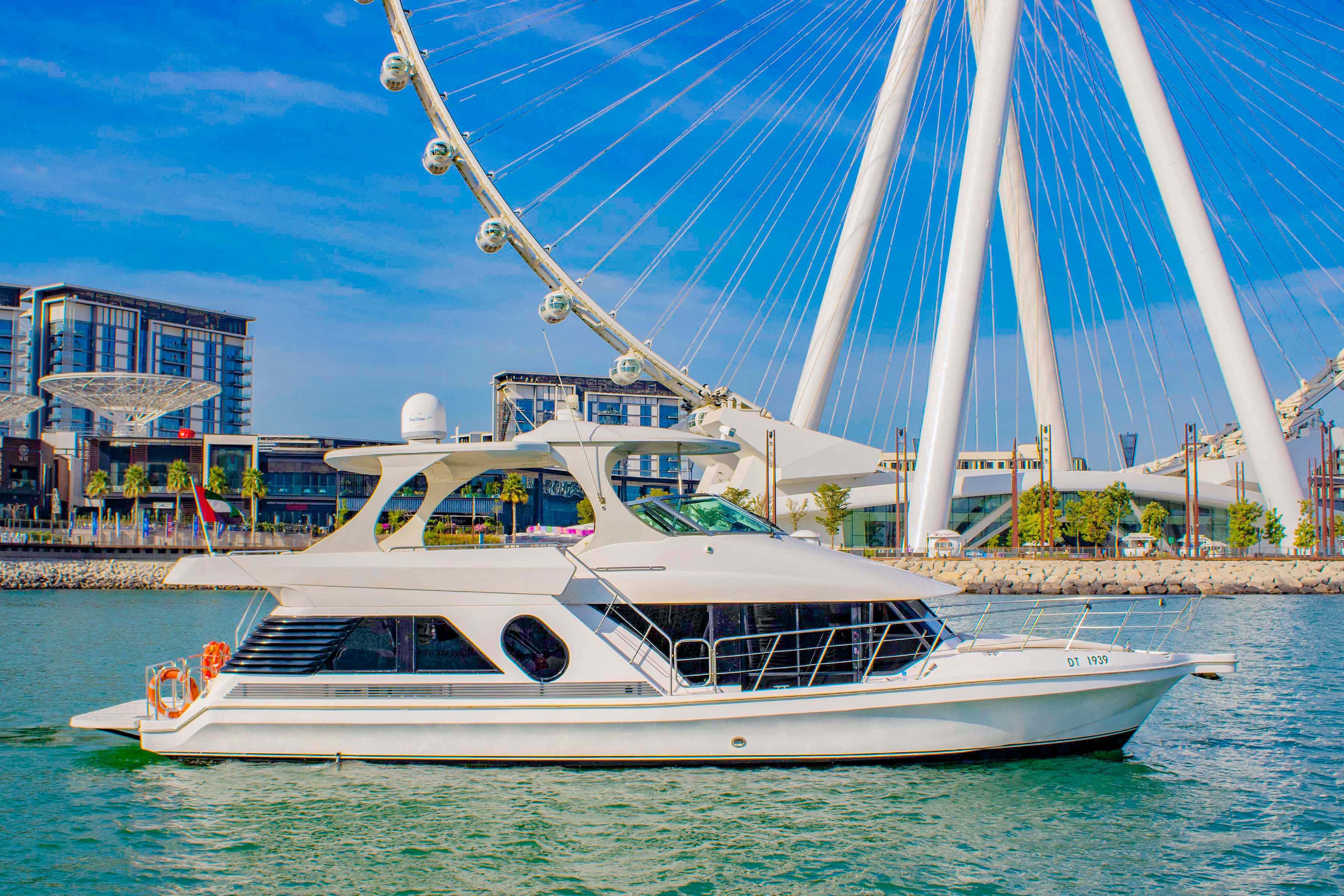 Luxury 62ft Yacht Rental Dubai Marina