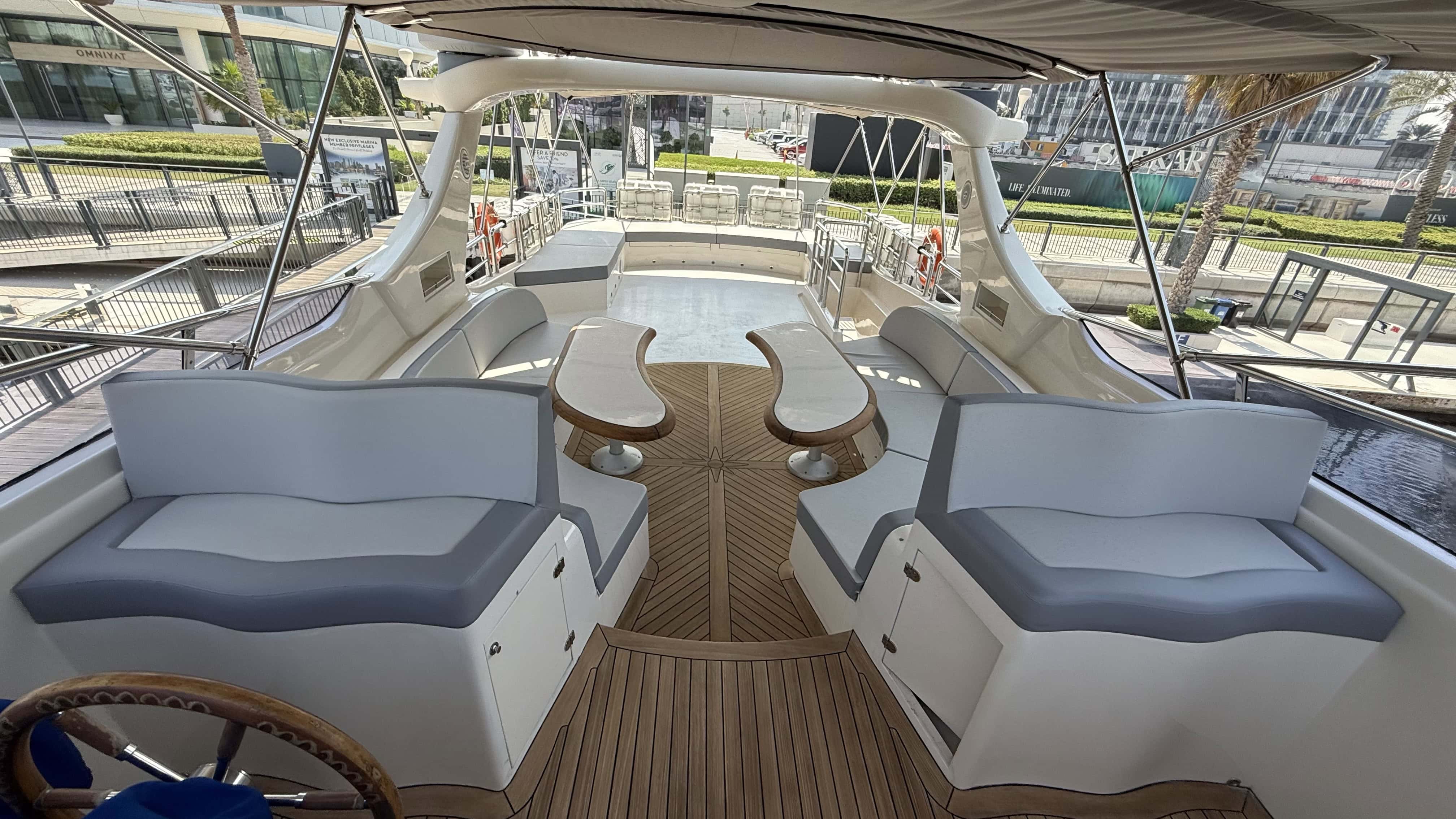 Luxury 85ft Yacht Rental Dubai Marina