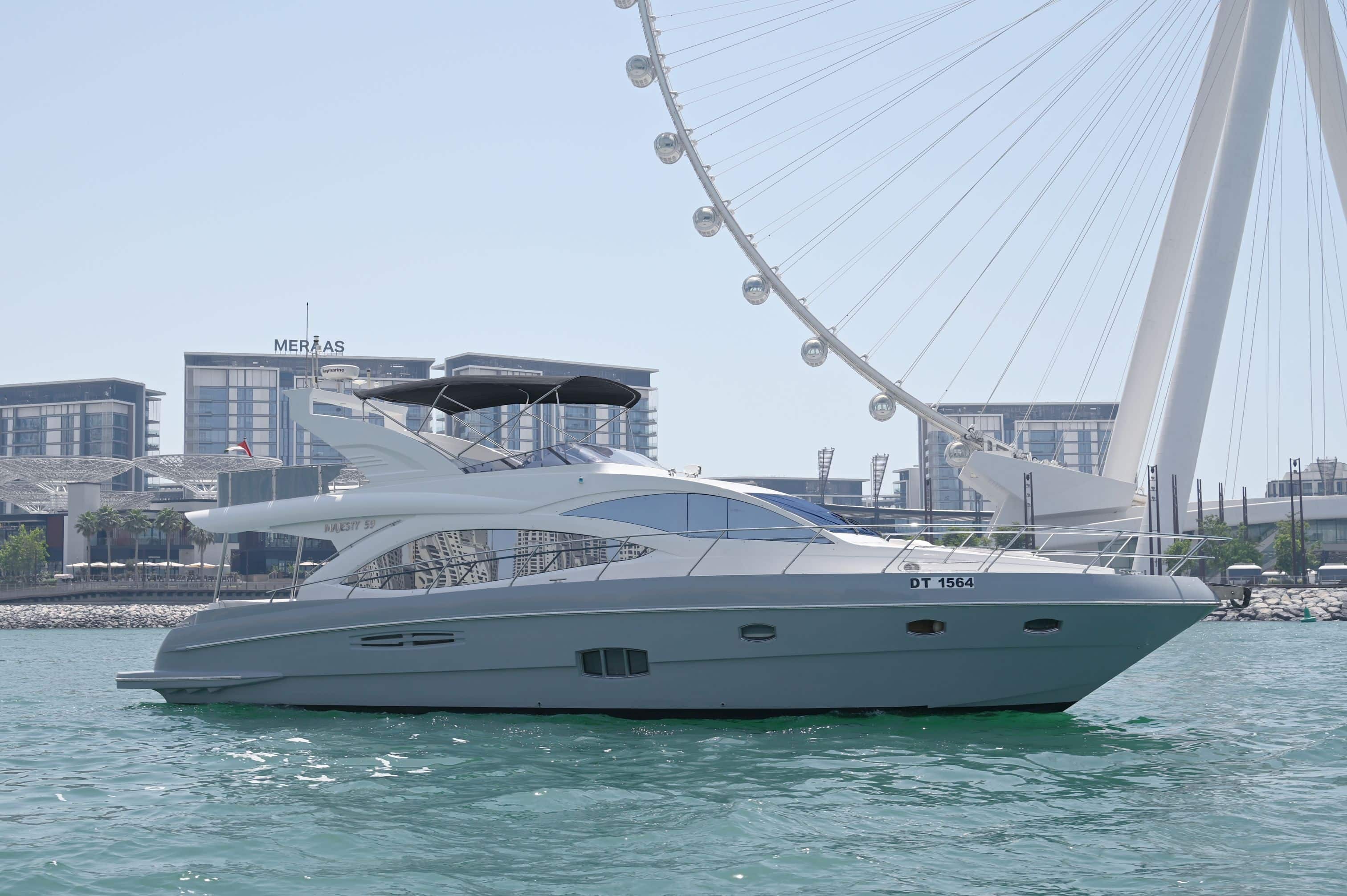 59ft ROYAL MAJESTY — yacht rental in Dubai Marina, AED 850/hour