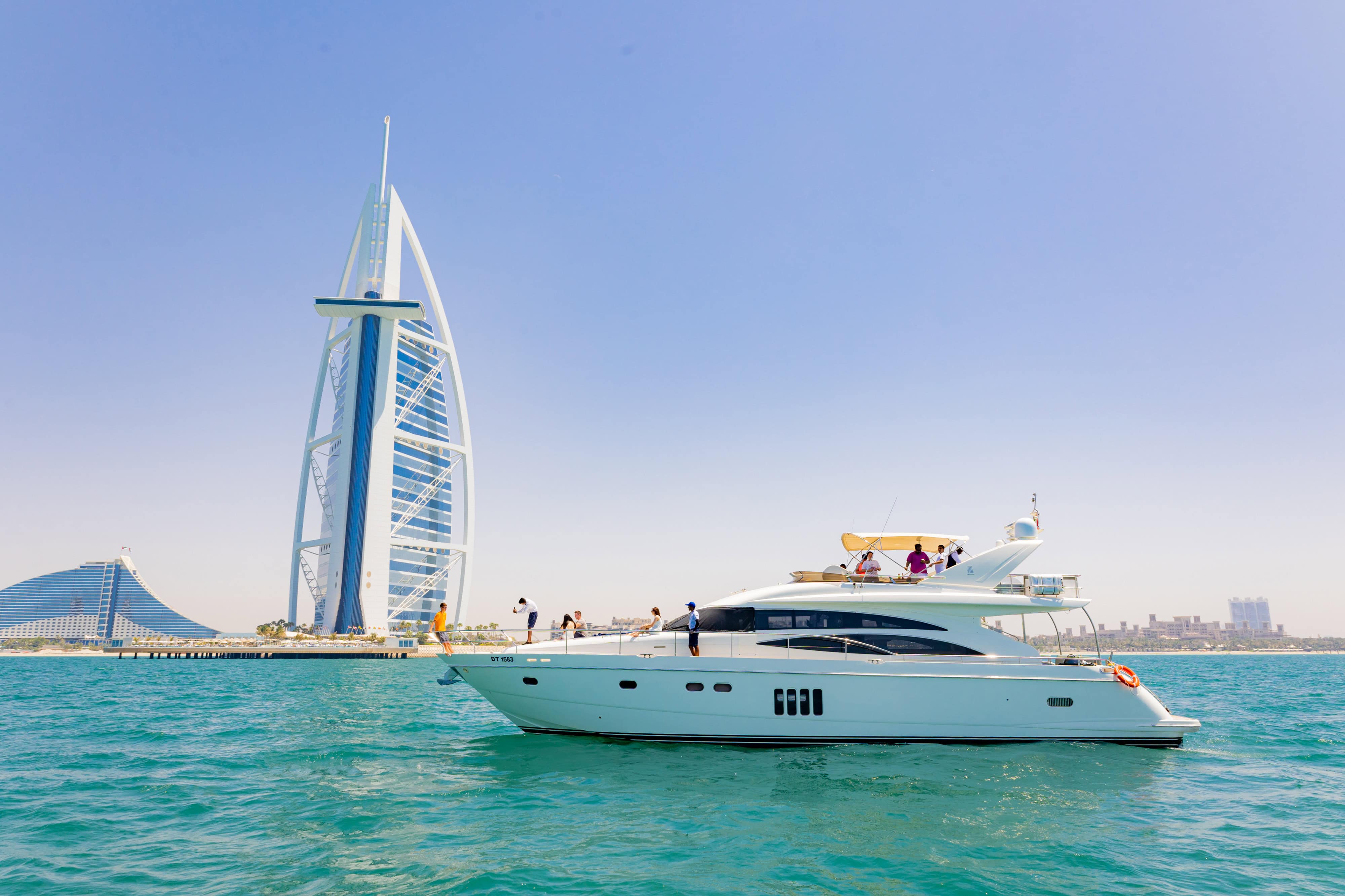 Luxury 72ft Yacht Rental Dubai Marina