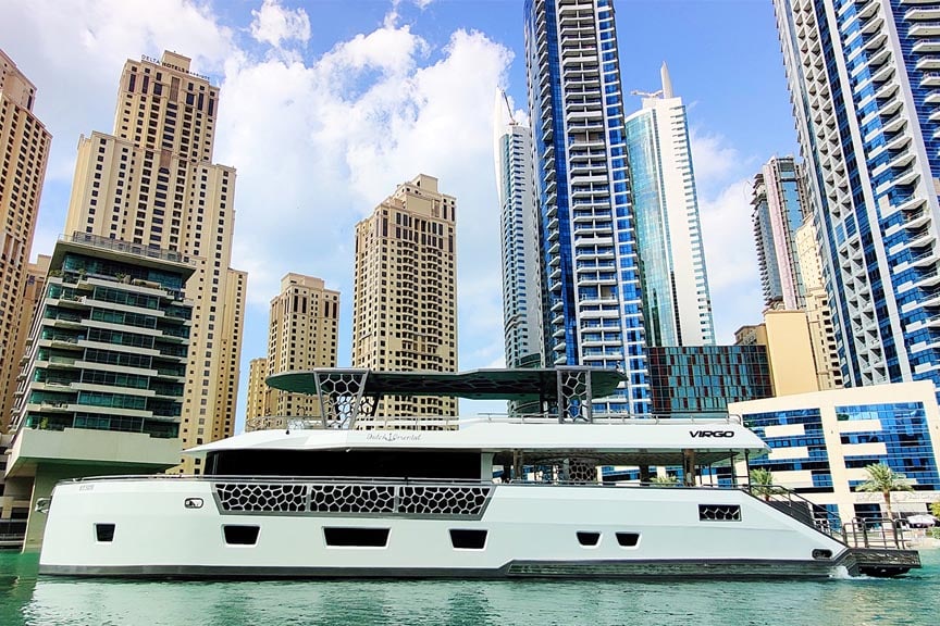 Luxury 88ft Yacht Rental Dubai Marina