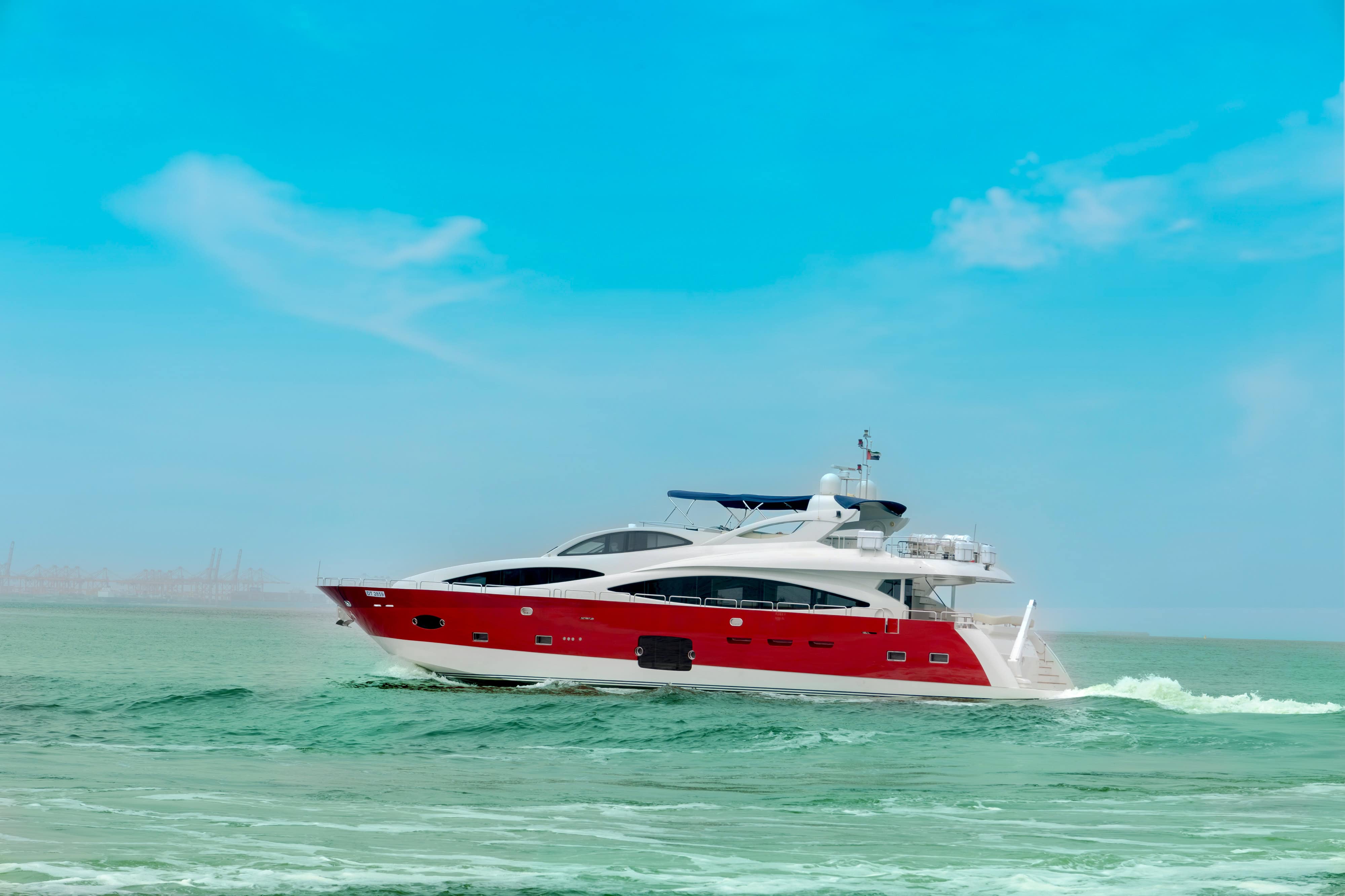 Luxury 110ft Yacht Rental Dubai Marina