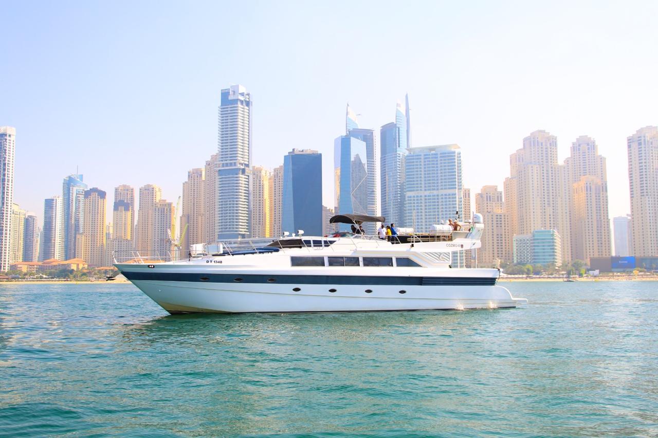 Luxury 88ft Yacht Rental Dubai Marina