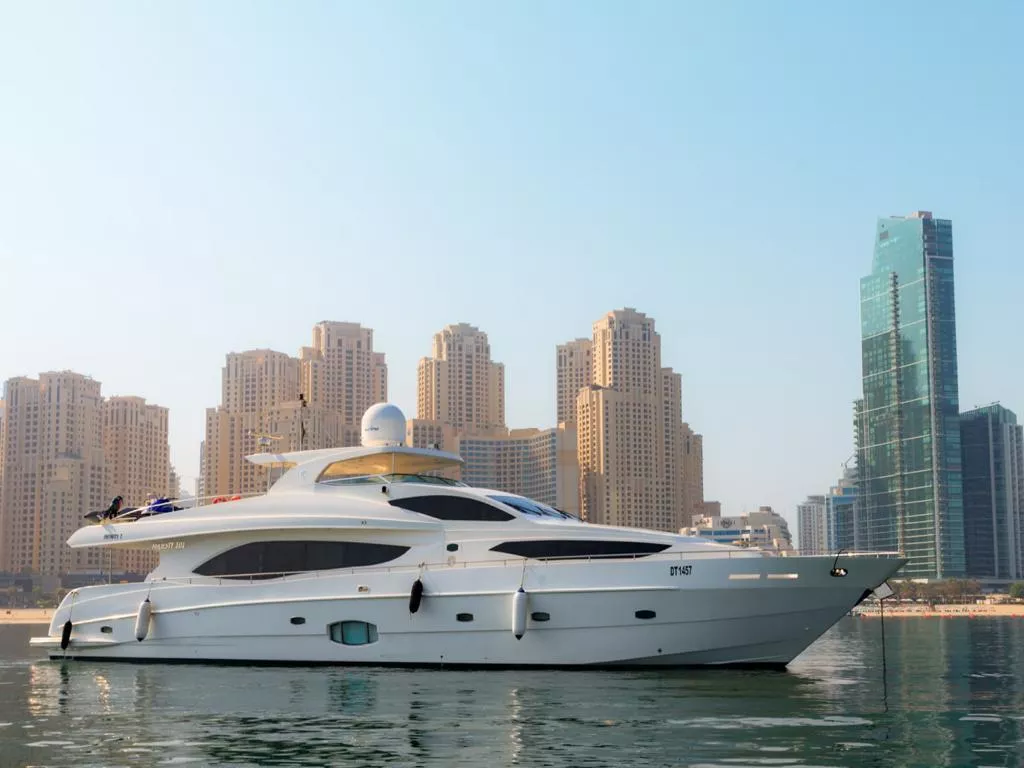 Luxury 101ft Yacht Rental Dubai Marina