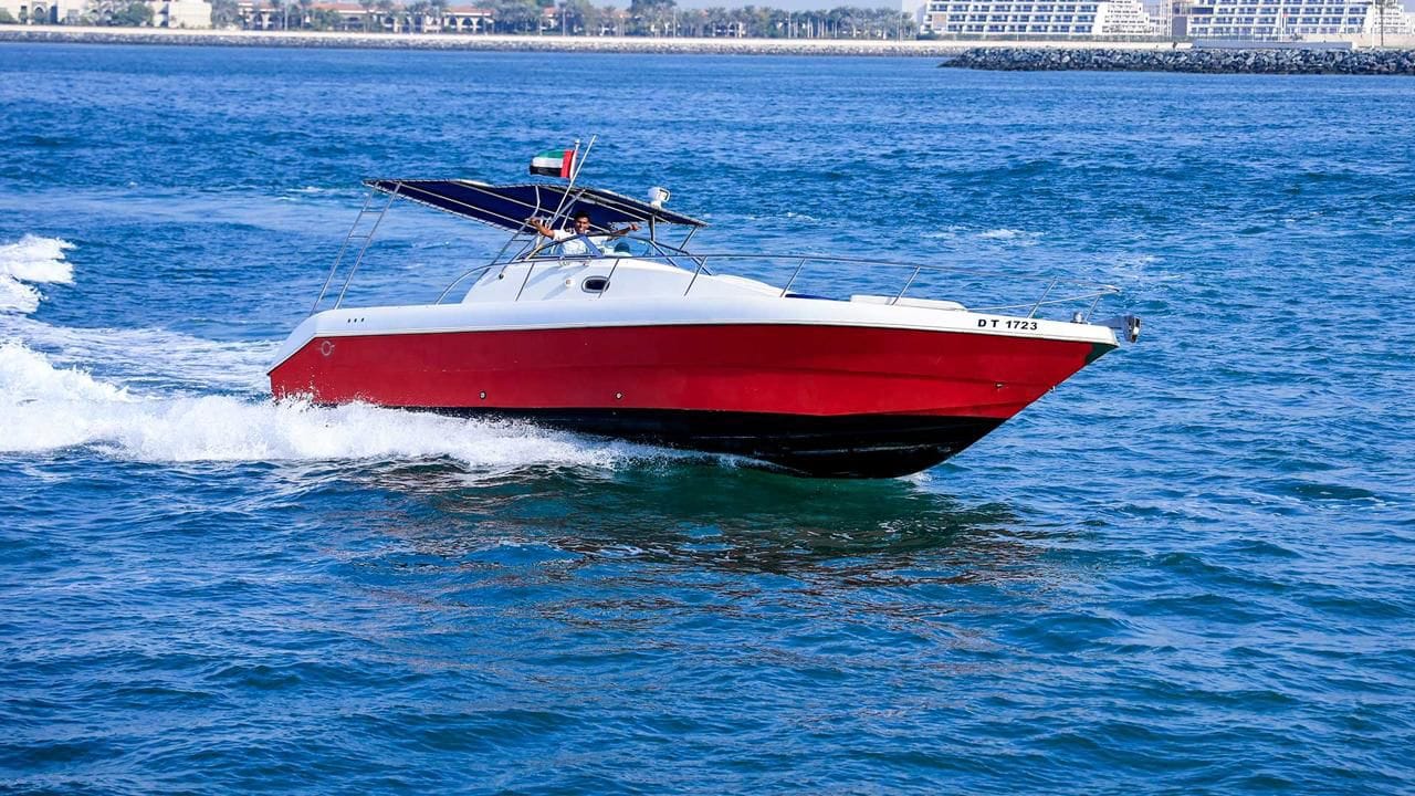 35ft Red Speedboat — yacht rental in Dubai Marina, AED 400/hour